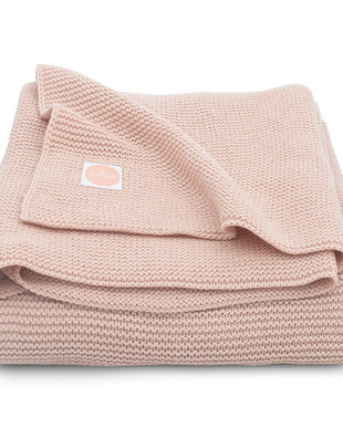 Jollein Jollein Deken Wieg Basic Knit Pale Pink 75x100 cm