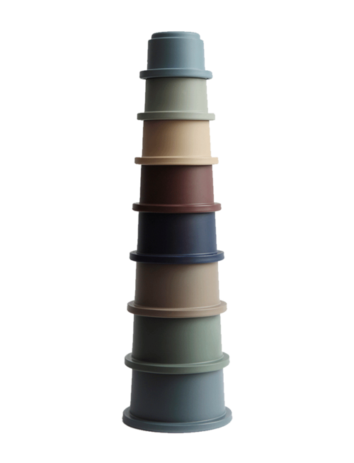 Mushie Mushie Stacking Tower Cups Forrest