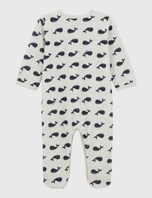 Petit Bateau Petit Bateau Pyjama Met Walvis Blauw Medieval