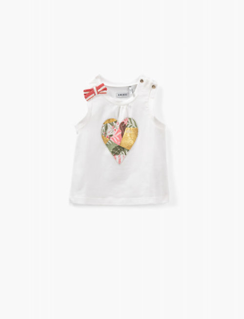 IKKS IKKS T-shirt Girls 'Army Of Flowers' Blanc Cassé