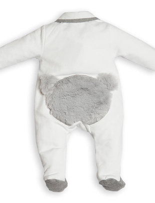 First First Combi Teddy Bear Backside White/Grey