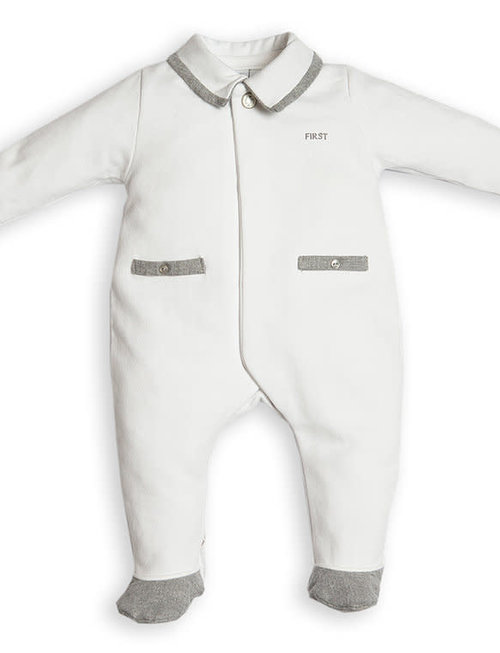 First First Combi Teddy Bear Backside White/Grey