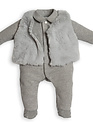 First First Combi Teddy Fur Bear Grey/Grey