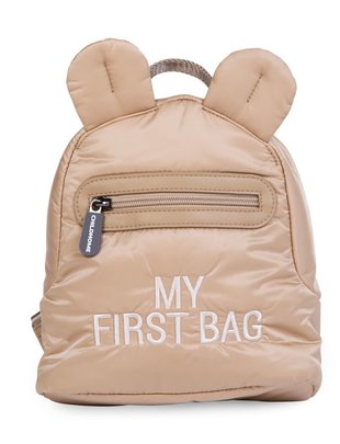 Childhome Childhome Kinderrugzak My First Bag - Gewatteerd  Beige