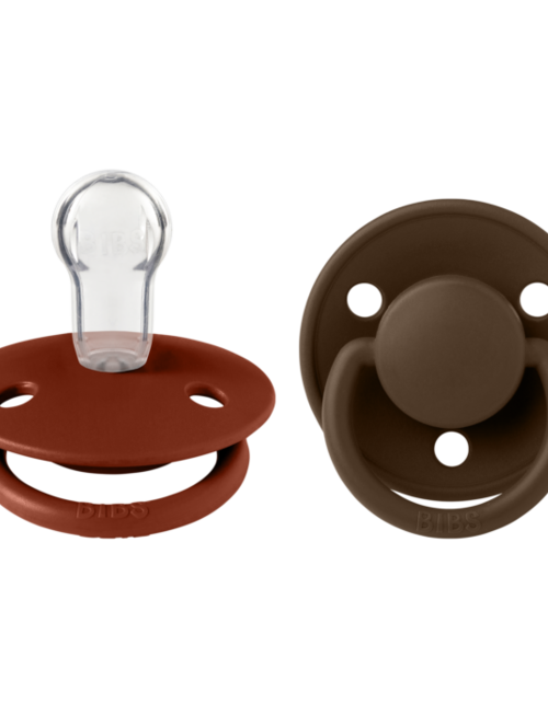 Bibs Bibs Fopspenen De Lux Silicone Rust/Mocha (0-3 Jaar)