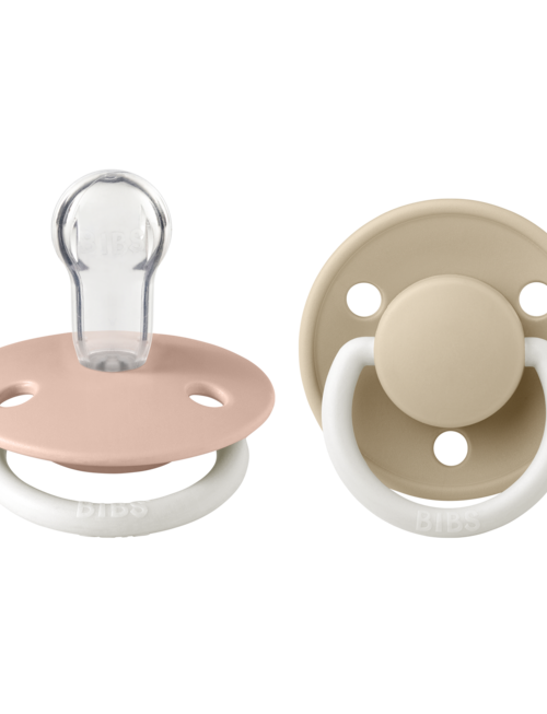 Bibs Bibs Fopspenen De Lux Silicone Night Blush/Vanilla (0-3 Jaar)