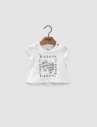 IKKS IKKS T-shirt 'Biarritz Dream' Ecru