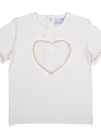 Natini Natini T-shirt Heart Offwhite/Gold