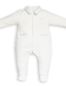 First First Combi Teddy Bear Backside White/Striped Lightblue