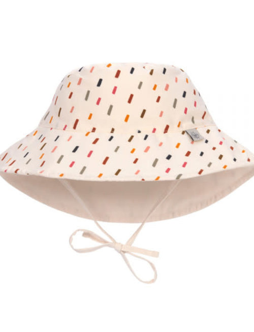 Lässig Lässig Sun Protection Bucket Hat Fish  Ecru/Multicolor