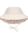 Lässig Lässig Sun Protection Bucket Hat Fish  Ecru/Multicolor