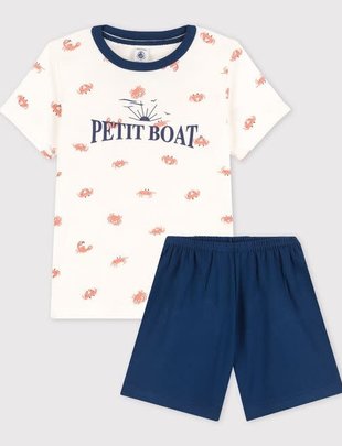 Petit Bateau Petit Bateau Pyjama Kort 'Petit Boat'
