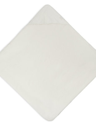 Jollein Jollein Badcape Embroidery Ivory 75x75 cm