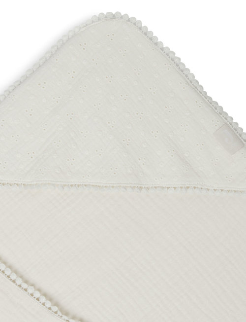 Jollein Jollein Badcape Embroidery Ivory 75x75 cm