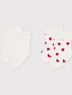 Petit Bateau Petit Bateau Sokjes 2-pack 0-3m