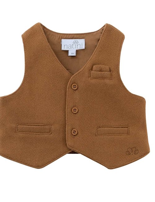 Natini Natini Spencer Gilet Cognac