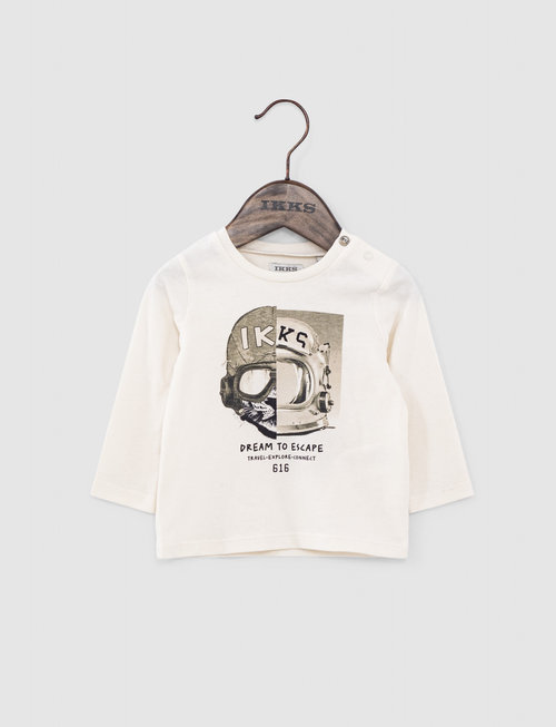 IKKS IKKS T-shirt ''Neo Explorer' Blanc Cassé