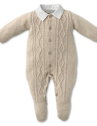 First First Combi Knitted Beige