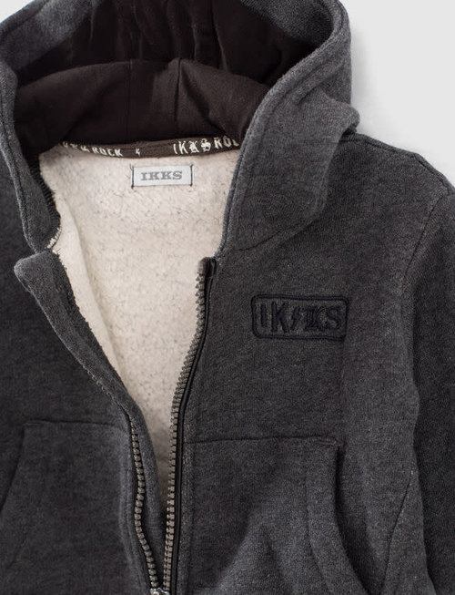 IKKS IKKS Hoodie 'Rocks' Gris Chine