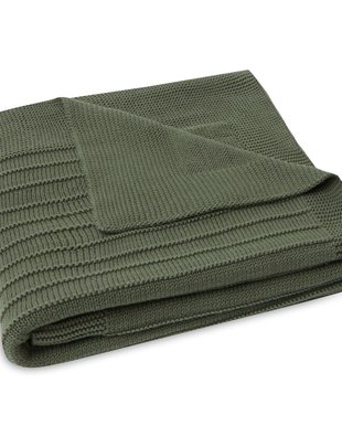 Jollein Jollein Deken Wieg Pure Knit Leaf Green 75x100 cm