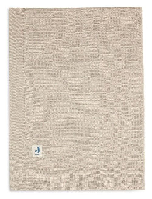 Jollein Jollein Deken Wieg Pure Knit Nougat 75x100 cm