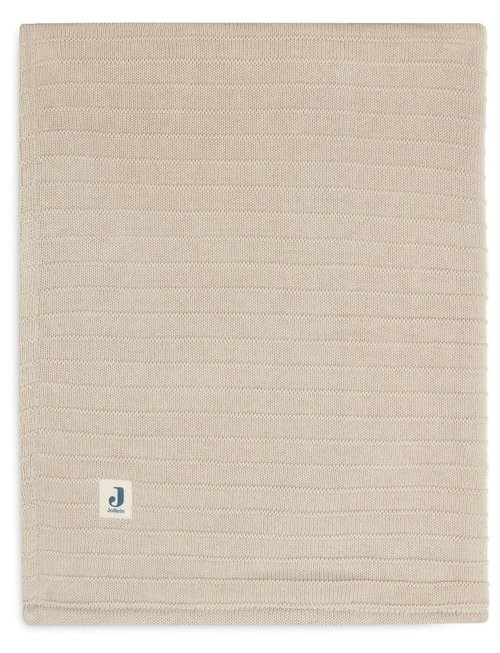 Jollein Jollein Deken Wieg Velvet Pure Knit Nougat 75x100 cm