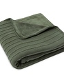 Jollein Jollein Deken WIeg Velvet Pure Knit Leaf Green 75x100 cm