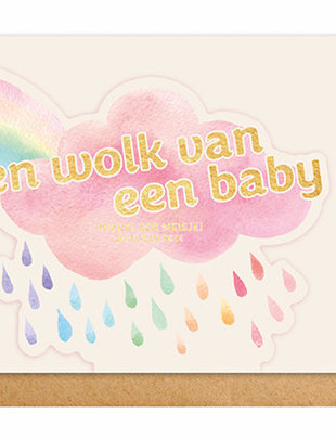 Enfant Terrible Enfant Terrible Wenskaart 'Een Wolk Van Een Baby'