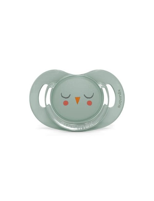 Suavinex Suavinex Fopspeen  Premium Bonhomia Owl Green 6-18 m