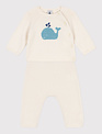 Petit Bateau Petit Bateau Setje Van Tricot Wit Marshmallow