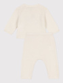 Petit Bateau Petit Bateau Setje Van Tricot Wit Marshmallow