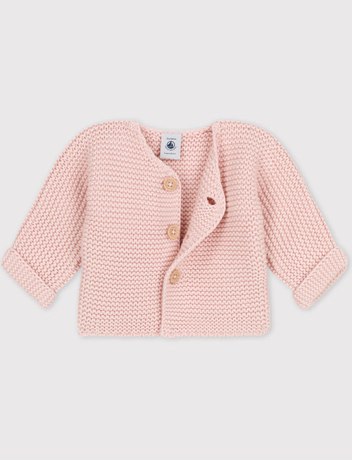 Petit Bateau Petit Bateau Gebreide Cardigan Roze Saline