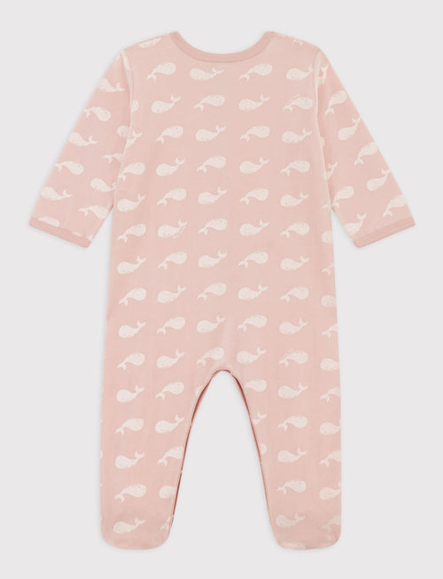 Petit Bateau Petit Bateau Pyjama Met Walvis Rose Saline