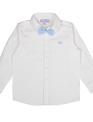 Natini Natini Shirt Pierrot Bow Offwhite-Blue