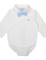 Natini Natini Bodyshirt Pierrot Bow Offwhite-Blue