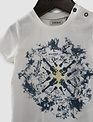 IKKS IKKS T-shirt 'Slow Blue' Blanc Cassé