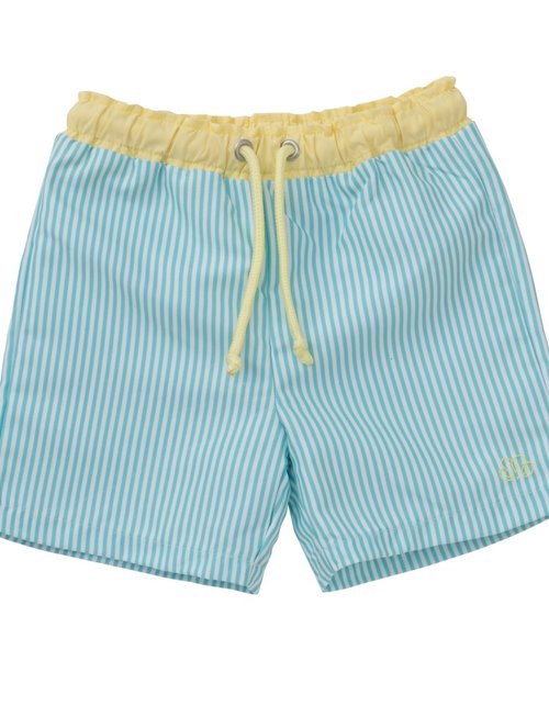 Natini Natini Swim Short Stripes Turquoise-Yellow
