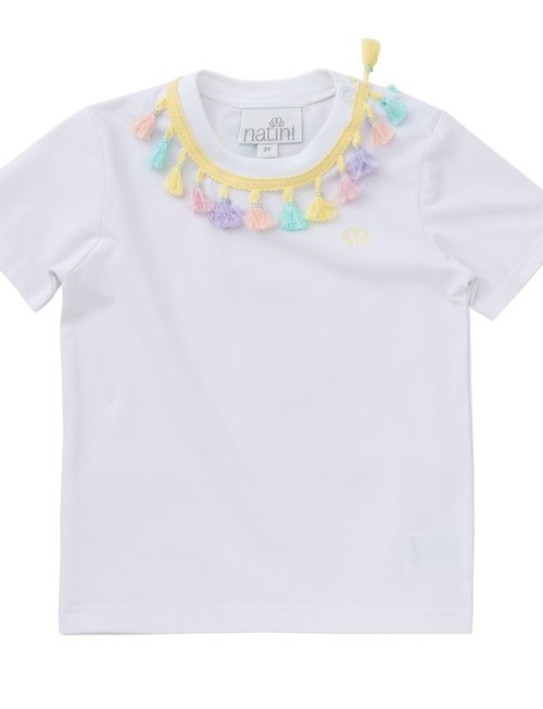 Natini Natini T-shirt Ruffle White