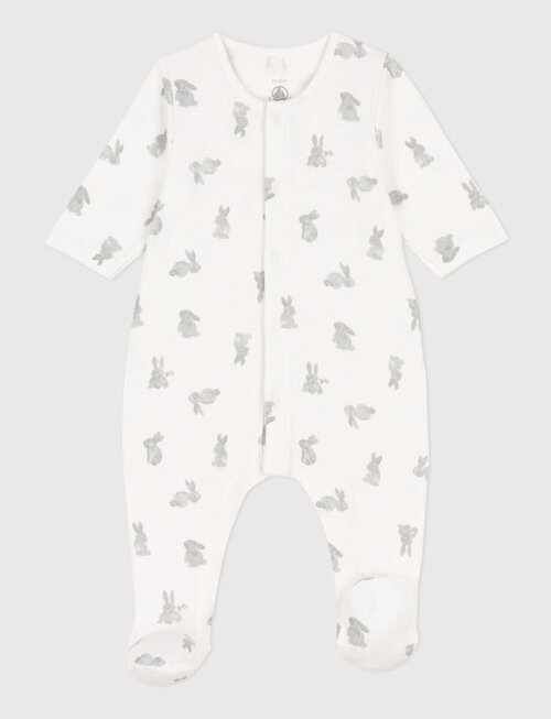 Petit Bateau Petit Bateau Pyjama Met Konijntjes In Tubic