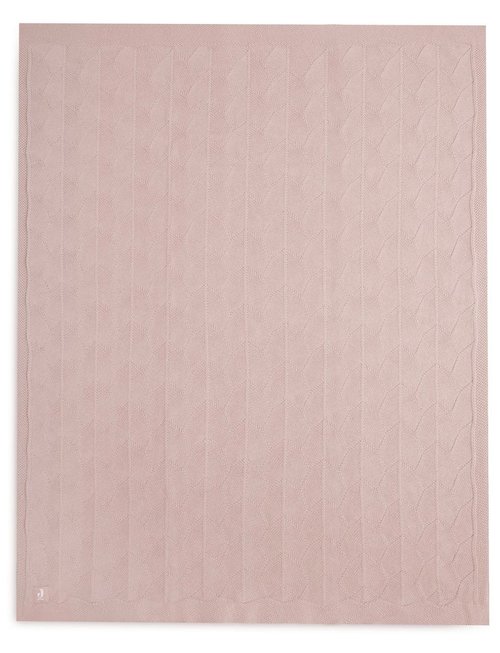 Jollein Jollein Deken Wieg Shell Knit Wild Rose Gots 75x100 cm