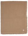 Jollein Jollein Deken Wieg Muslin Fringe Biscuit 75x100 cm