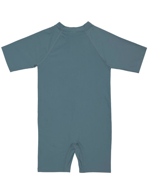 Lässig Lässig Short Sleeve Sunsuit Whale Blue