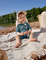 Lässig Lässig Short Sleeve Sunsuit Whale Blue