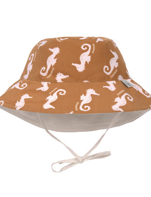 Lässig Lässig Sun Protection Bucket Hat Seahorse Caramel