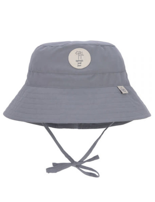 Lässig Lässig Sun Protection Bucket Hat Fish  Grey