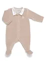 Poetree Kids Poetree Kids Pyjama Velours Camels Met Poplin Kraagje