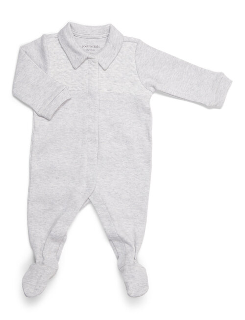 Poetree Kids Poetree Kids Pyjama CHevron Light Grey Melange