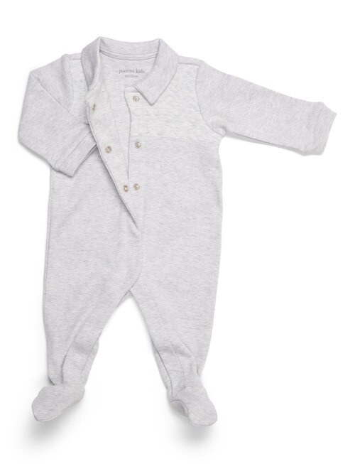 Poetree Kids Poetree Kids Pyjama CHevron Light Grey Melange