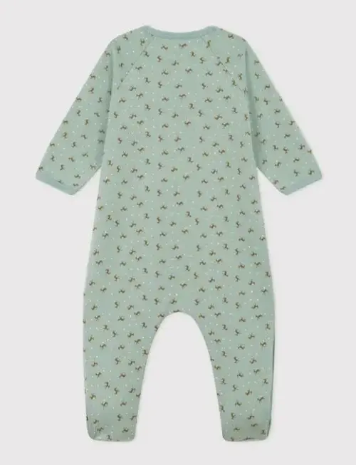 Petit Bateau Petit Bateau Fleece Pyjama met Hertprint