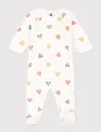 Petit Bateau Petit Bateau Fluwelen Pyjama met meerkleurige Hartjesprint